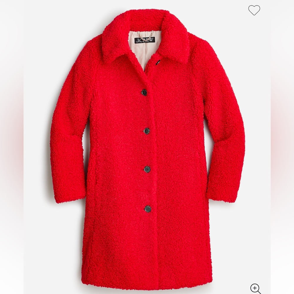 J. Crew Teddy sherpa lady coat